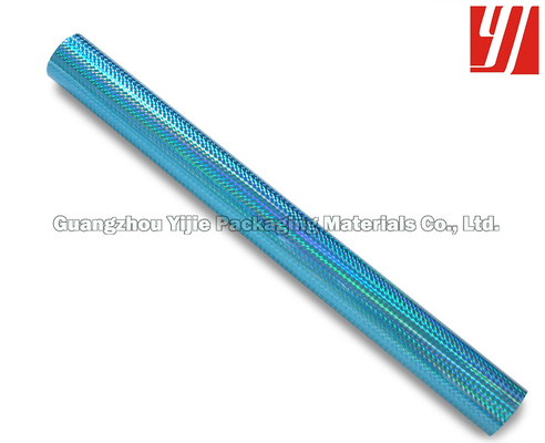 Embossed Pattern OEM 12 Micron Blue Holographic Foil