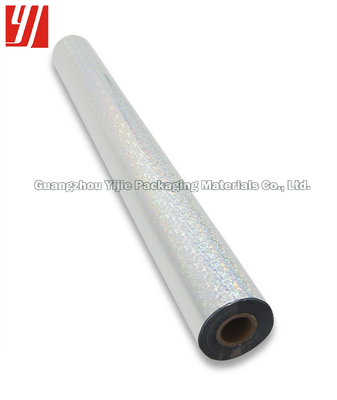 Plastic Length 120m Silver Holographic Foil For Picture