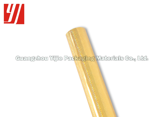 PET 3 Inch Core 20 Micron Gold Holographic Foil