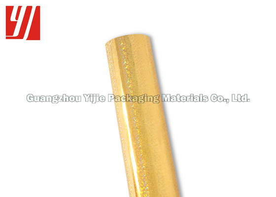 PET 3 Inch Core 20 Micron Gold Holographic Foil