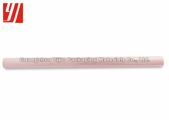 Stable Peelability Width 0.64m Light Pink Foil For Embossed Paper