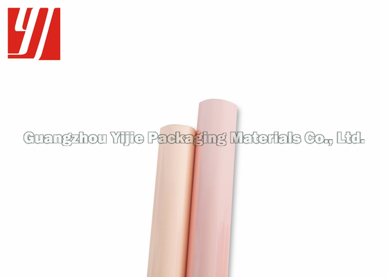 Stable Peelability Width 0.64m Light Pink Foil For Embossed Paper