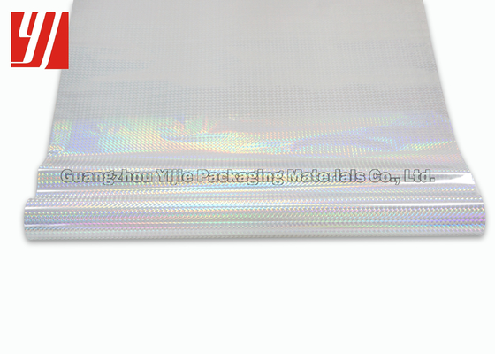 Laser Grid PET 25 Micron Silver Holographic Foil