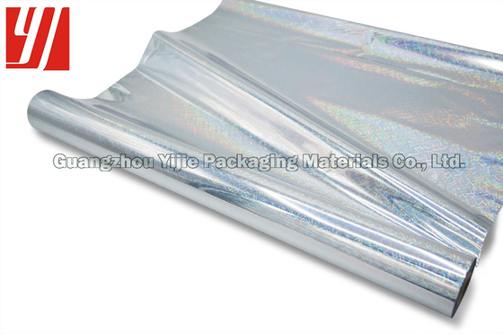 Silver Grass Flower Textile Surface 1200m Laser Foil Roll
