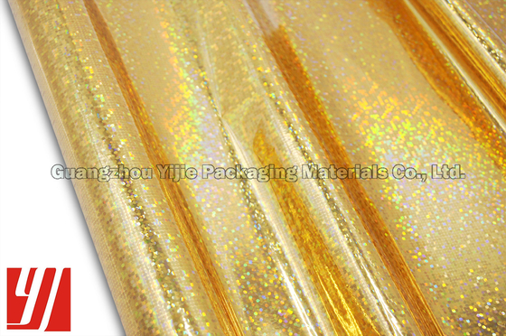 30 Micron 1.28m*240m Gold Holographic Foil For Chocolate Box