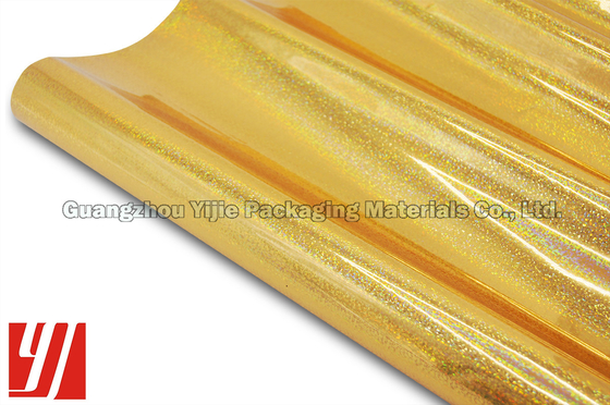 30 Micron 1.28m*240m Gold Holographic Foil For Chocolate Box