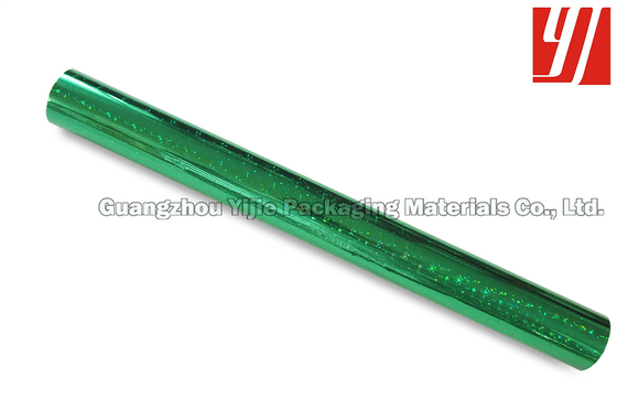 Cylinder Stamping PET 18 Micron Green Holographic Foil
