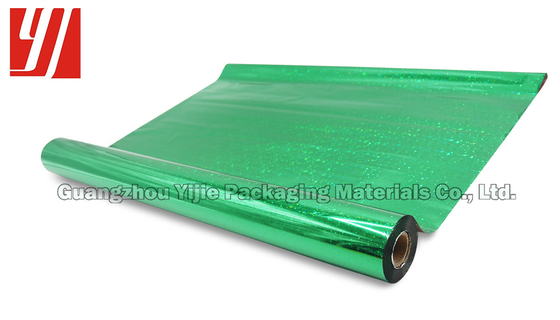 Cylinder Stamping PET 18 Micron Green Holographic Foil