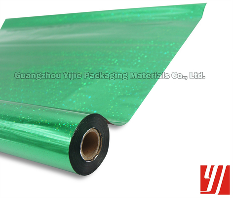 Cylinder Stamping PET 18 Micron Green Holographic Foil