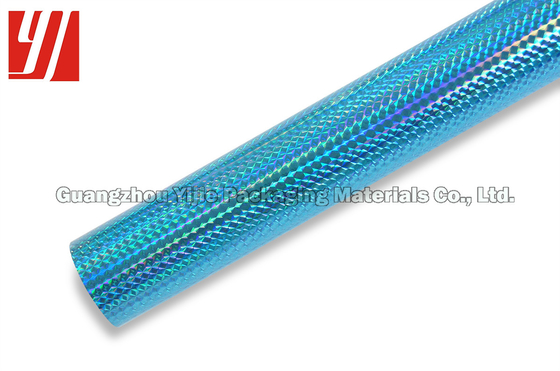 Embossed Pattern OEM 12 Micron Blue Holographic Foil
