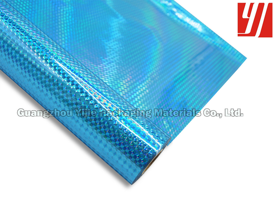 Embossed Pattern OEM 12 Micron Blue Holographic Foil