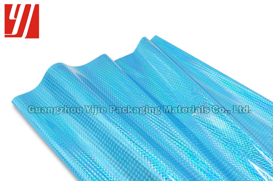 Embossed Pattern OEM 12 Micron Blue Holographic Foil