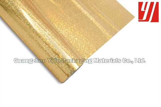 Golden 0.64m*180m Laser Foil Roll For OPP Laminated Papers