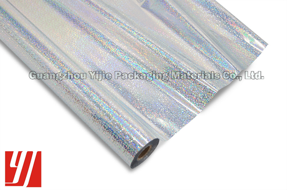 Plastic Length 120m Silver Holographic Foil For Picture