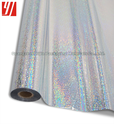 Plastic Length 120m Silver Holographic Foil For Picture