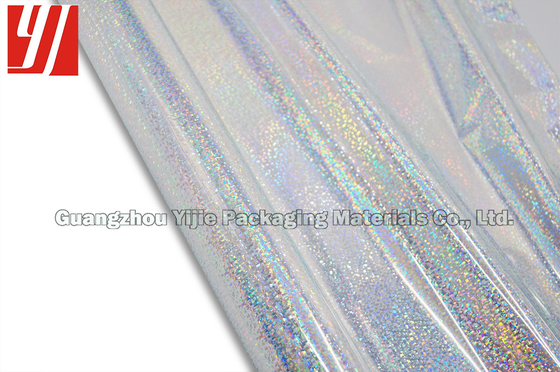 Plastic Length 120m Silver Holographic Foil For Picture