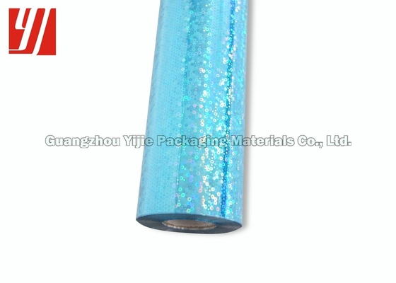 Blue 0.64m*120m Laser Foil Roll For Comestic Package