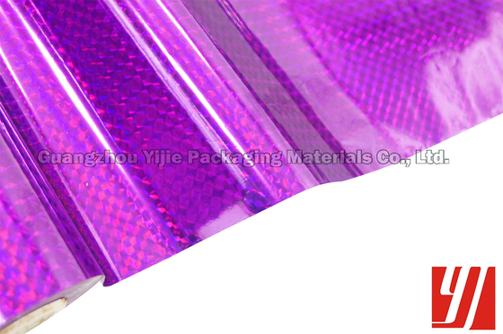 Laser Purple Book Decoration 240m Holographic Hot Stamping Foil