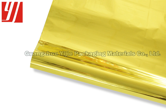 Plastic Width 0.64m Light Gold Foil For Billboards