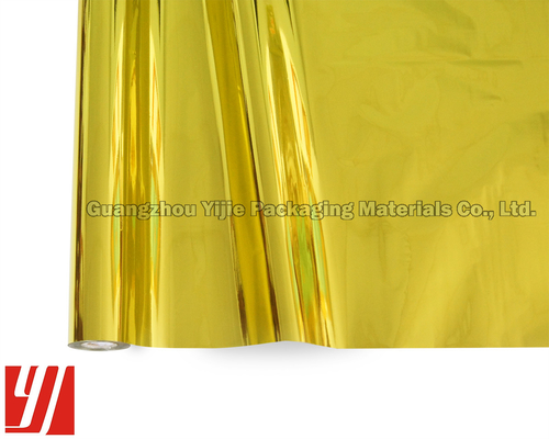 Plastic Width 0.64m Light Gold Foil For Billboards