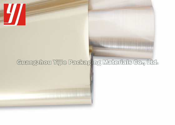 Metal Appearance PET Width 0.64m Brushed Gold Foil