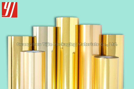SGS 12μm Gold Hot Stamping Foil For General Paper Plastic PVC Papers Plastic Materials ABS