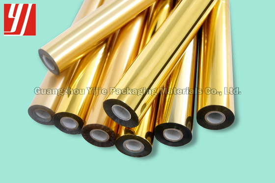 SGS 12μm Gold Hot Stamping Foil For General Paper Plastic PVC Papers Plastic Materials ABS