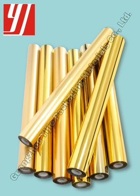SGS 12μm Gold Hot Stamping Foil For General Paper Plastic PVC Papers Plastic Materials ABS