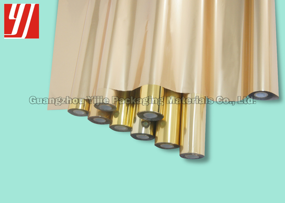 12μ Gold Hot Stamping Foil For Plastic PVC Papers ABS