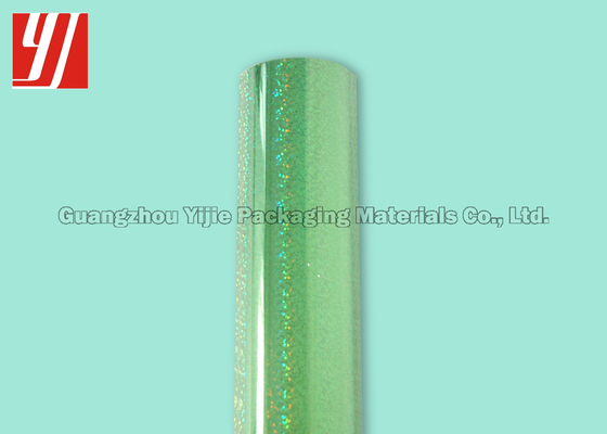 Green Holographic Hot Stamping Foil For PVC Cover Book Binding Flock Board