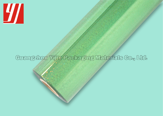 Green Holographic Hot Stamping Foil For PVC Cover Book Binding Flock Board