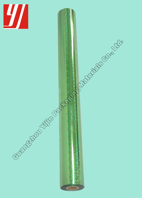 Green Holographic Hot Stamping Foil For PVC Cover Book Binding Flock Board
