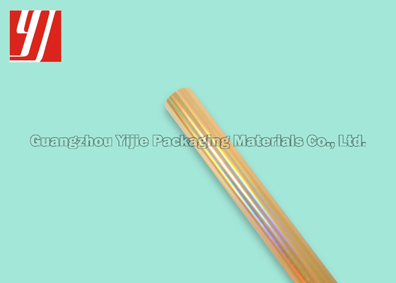 Gold Plain 120m Laser Foil Roll For Gift Box Wine Medicine Packing