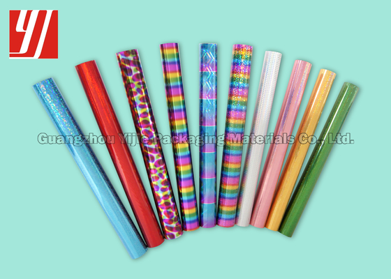 Customized Gold Holographic Hot Stamping Foil Laser Paper Sheet For Packaging Materail Printing