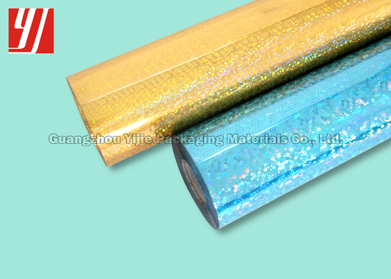 Customized Gold Holographic Hot Stamping Foil Laser Paper Sheet For Packaging Materail Printing