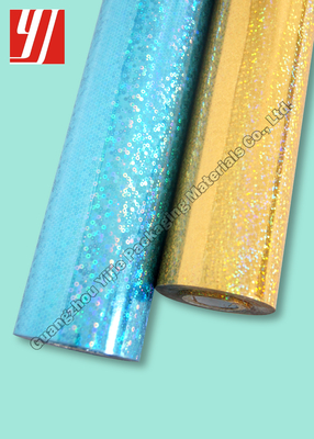 Customized Gold Holographic Hot Stamping Foil Laser Paper Sheet For Packaging Materail Printing