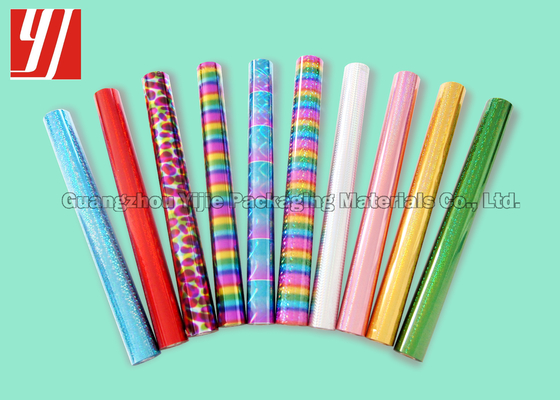 Laser Recyclable Holographic Hot Stamping Foil Custom Transparent Patterns Clear Silk Gloss Finishes