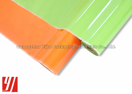 PET Hot Stamping Foil Layered Over Inks Under Laminate Coatings